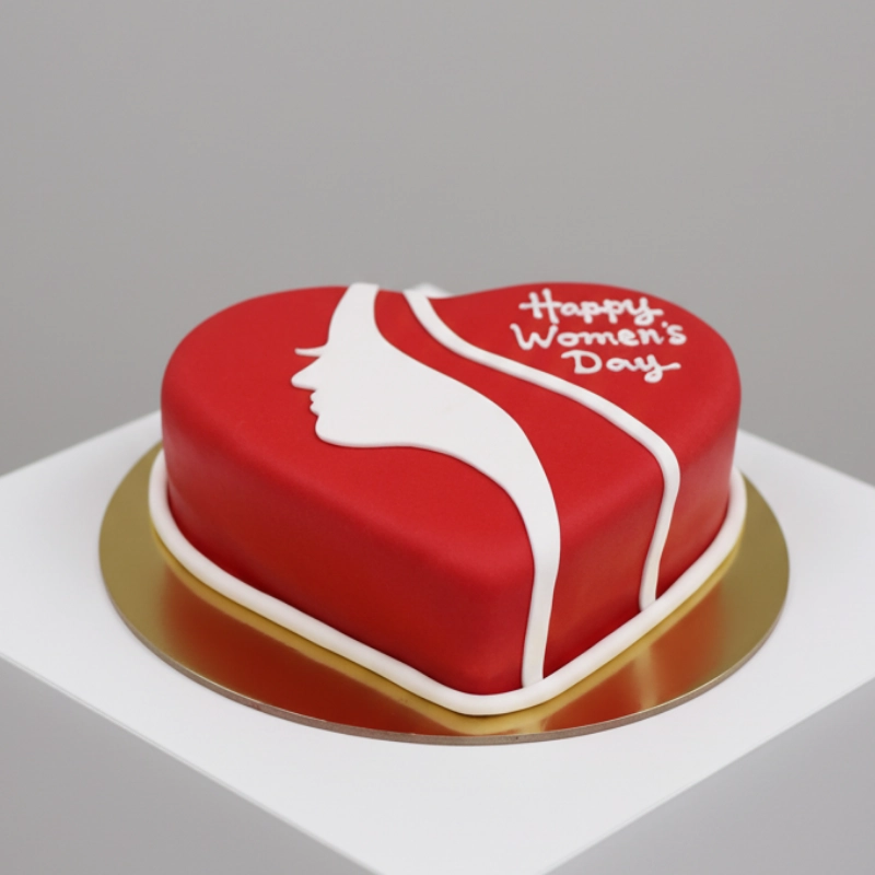Women Heart Cake